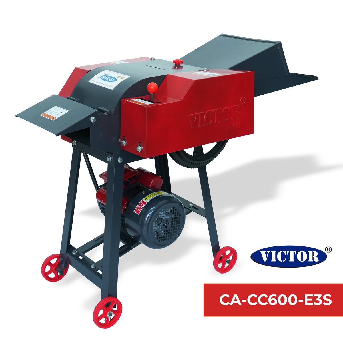 Victor Chaff Cutter | Chaff Cutter with Gear & Single Phase Ecectric Motor | CA-CC600-E3S