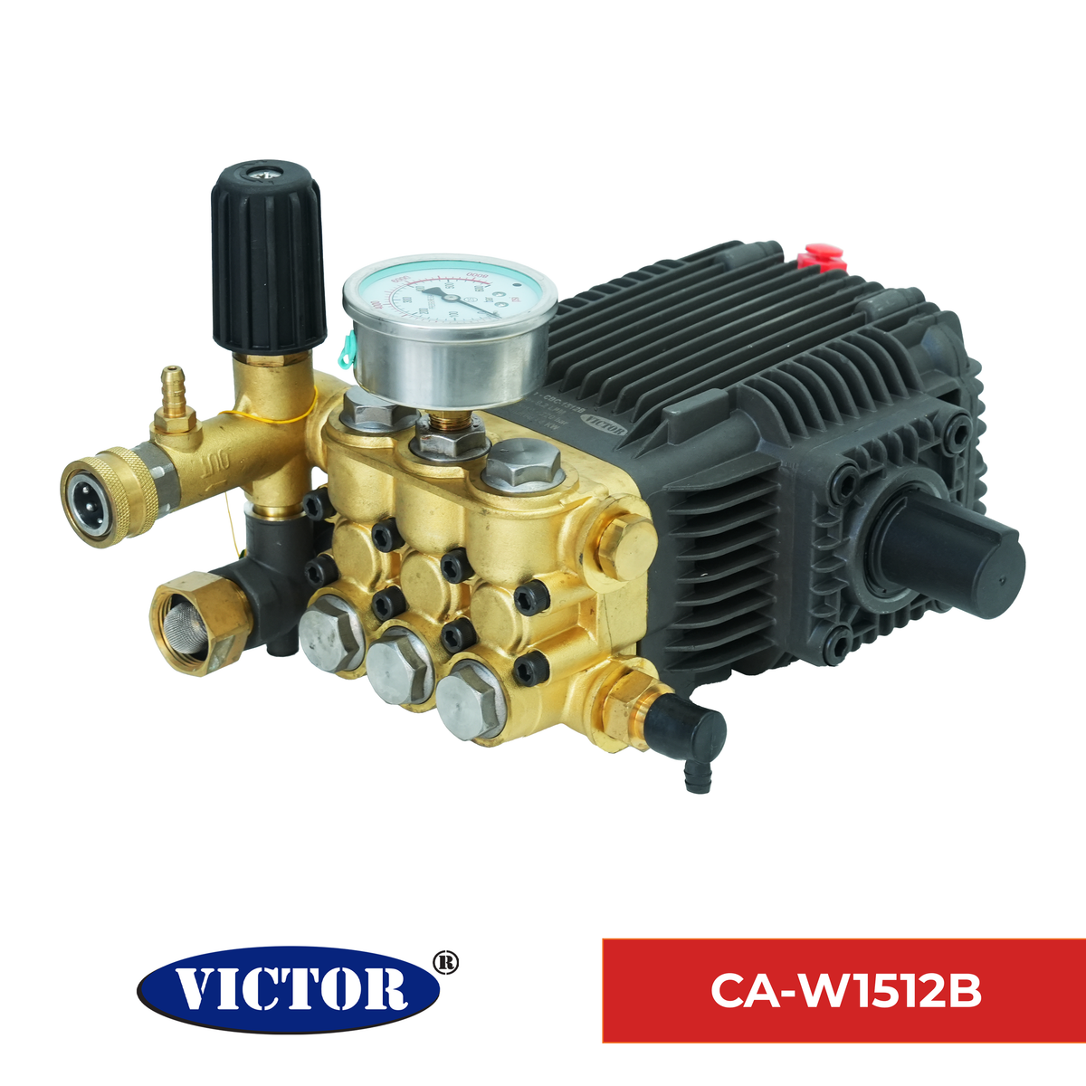 VICTOR High Pressure Washer | Heavy Duty washer Brass Head | Male Shaft | High Pressure Pump | CA- W1512B