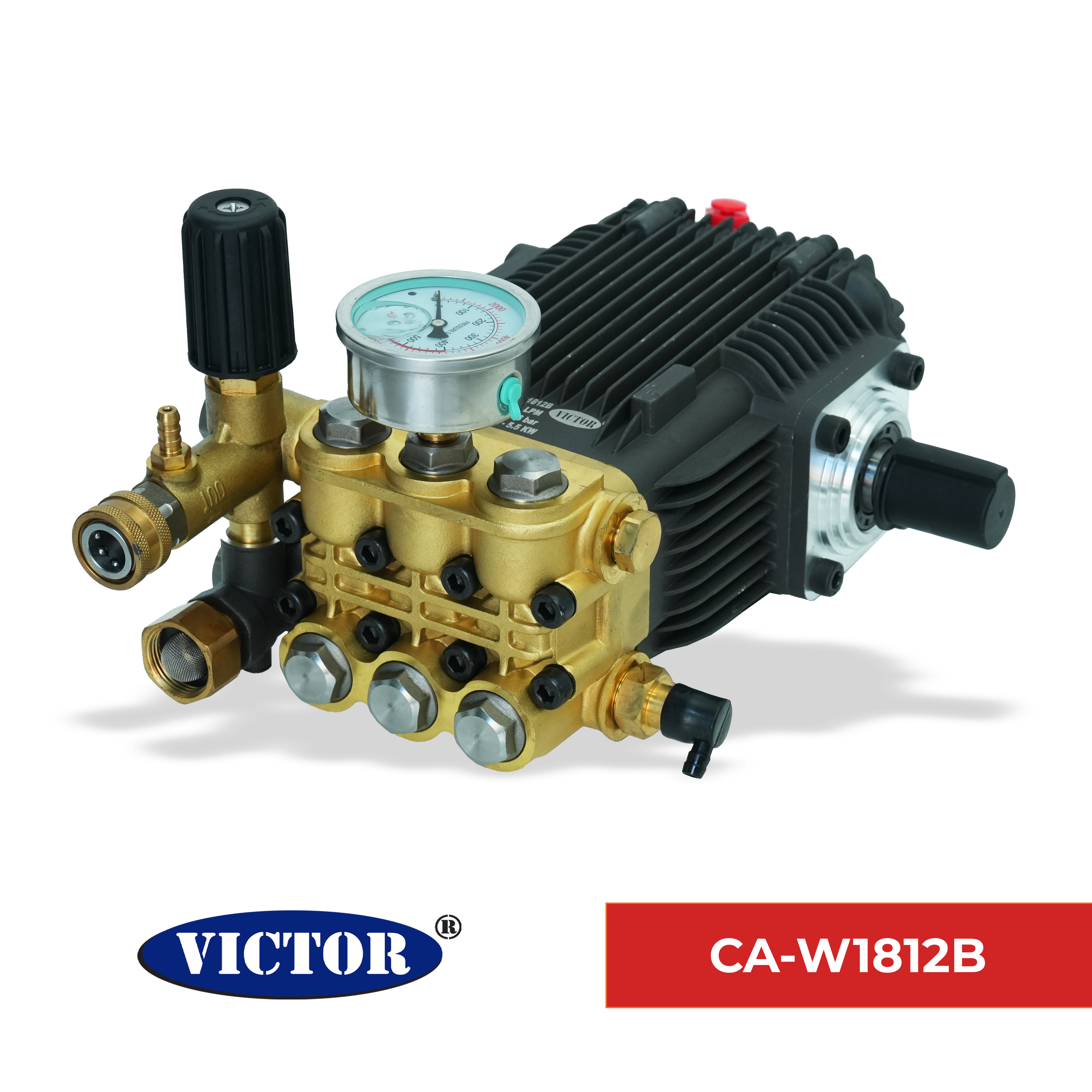 VICTOR High Pressure Washer | Heavy Duty washer Brass Head | Male Shaft | High Pressure Pump | CA- W1812B