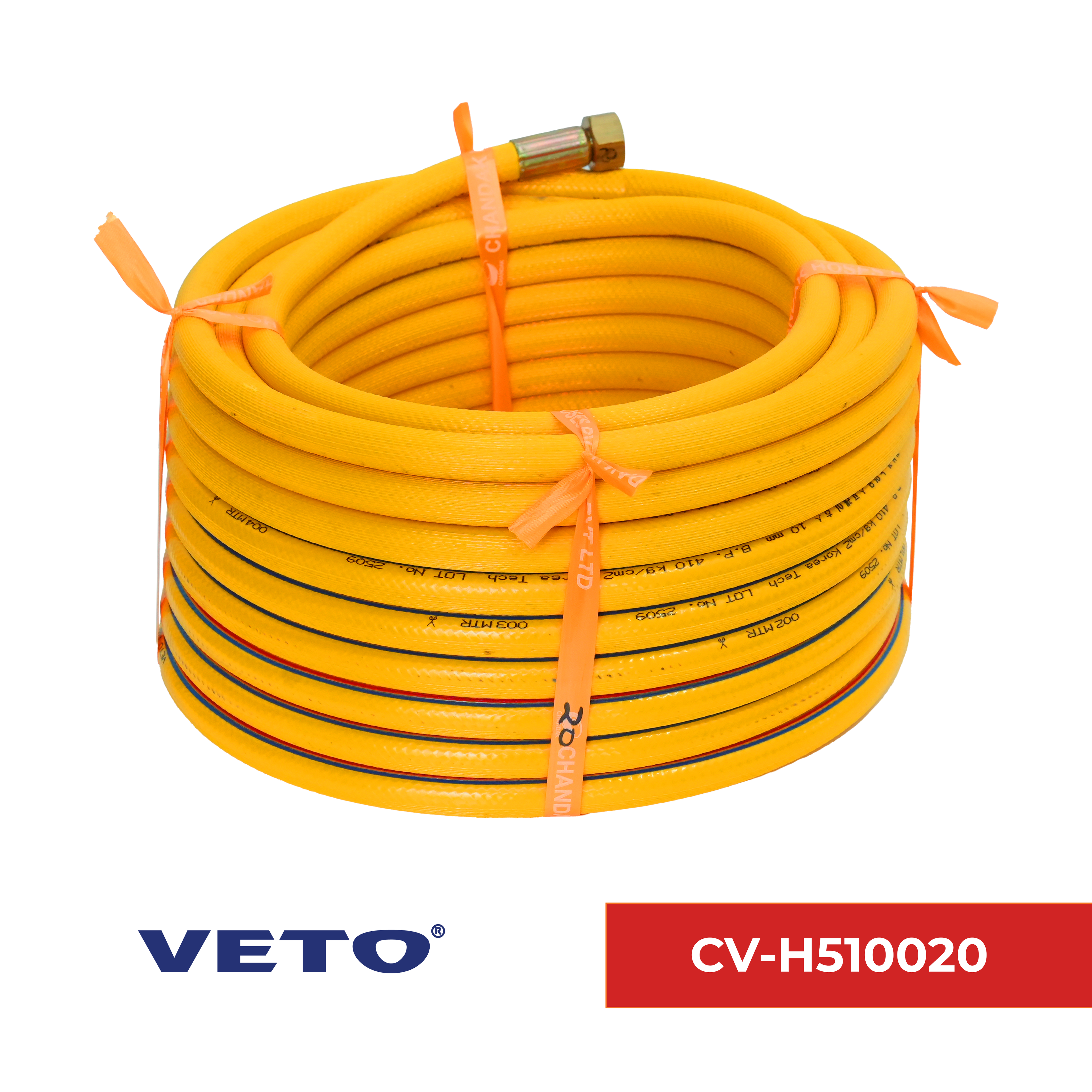 VETO Agriculture Spray Hose | 10mm x 20 mtr | 5 Ply Agriculture Spray Hose | CV-H510020