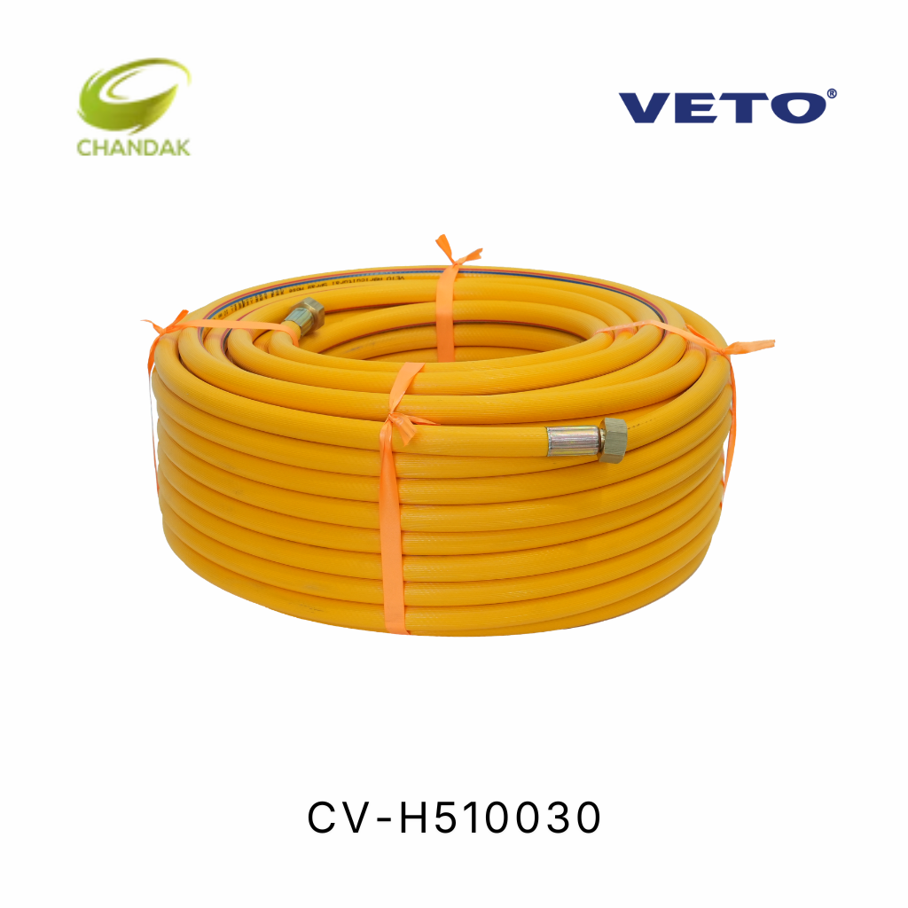 VETO Agriculture Spray Hose | 10mm x 30 mtr | 5 Ply Agriculture Spray Hose | CV-H510030
