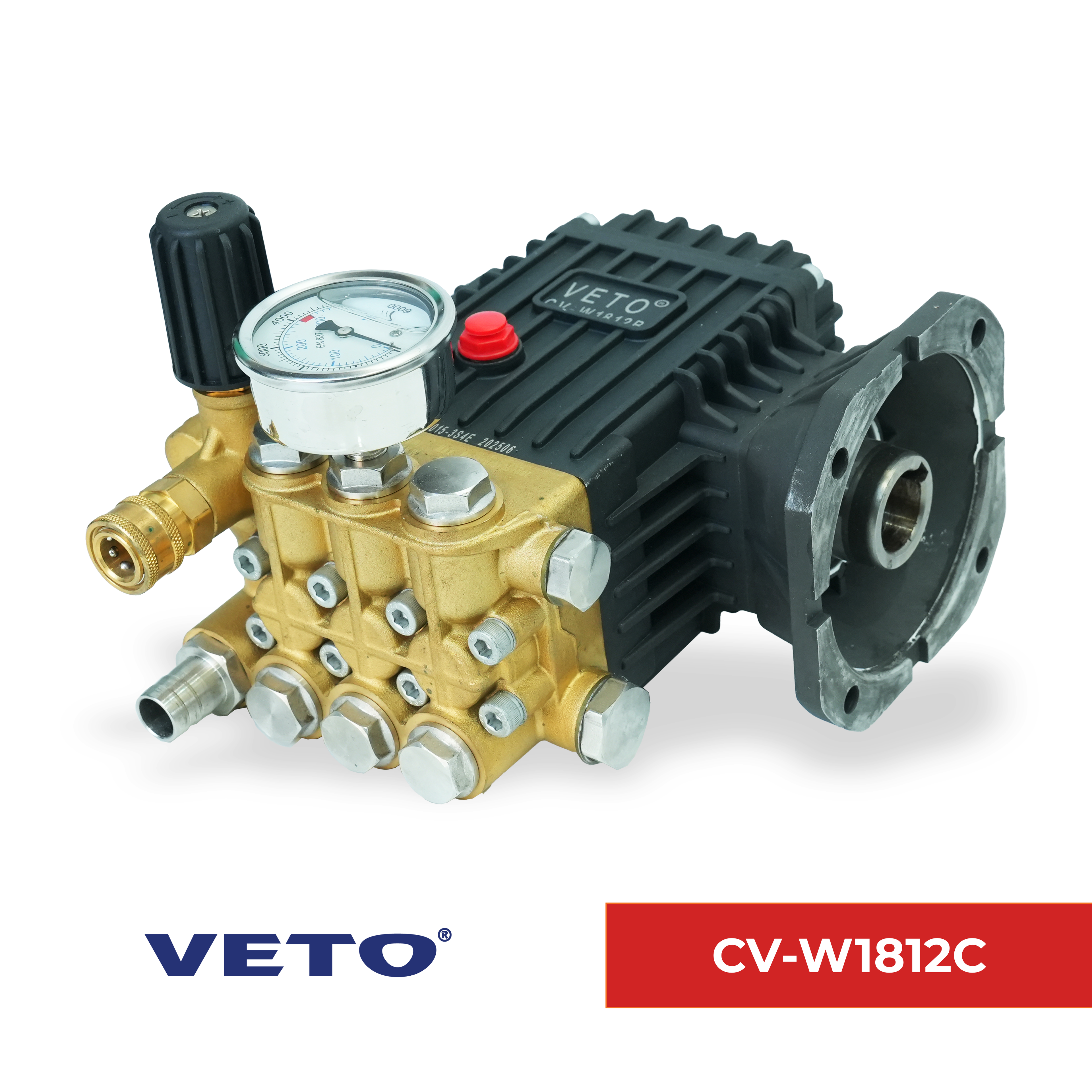 VETO High Pressure Washer | Heavy Duty washer Brass Head | C Type Flange | CV - W1812C