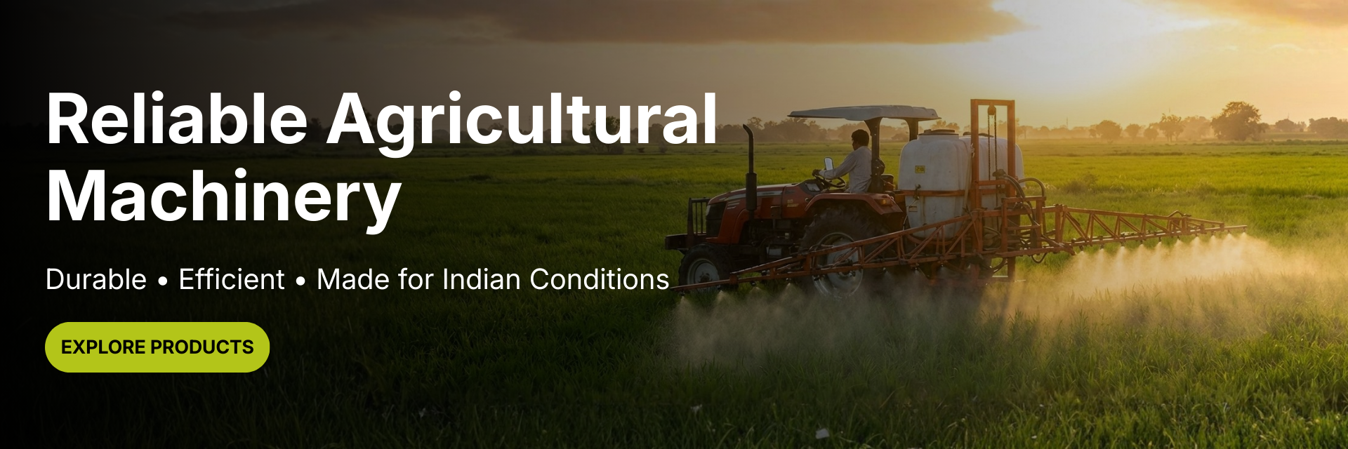 Reliable Agricultural Machinery large banner